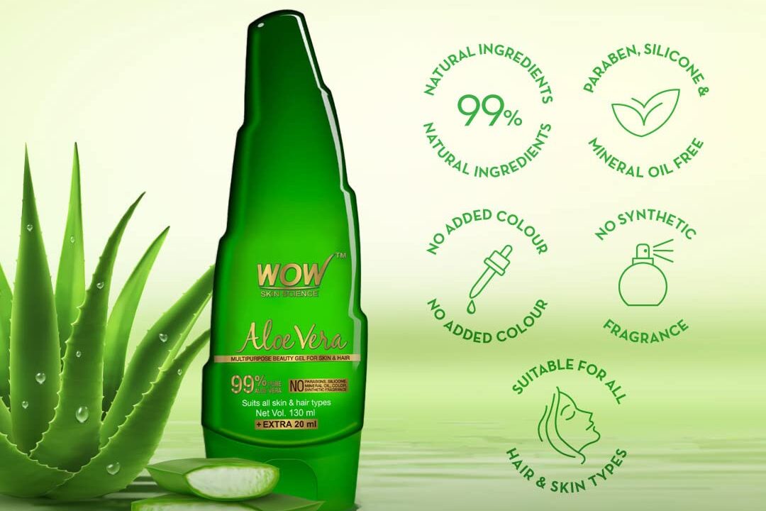  Wow Skin Science 99% Pure Aloe Vera Gel